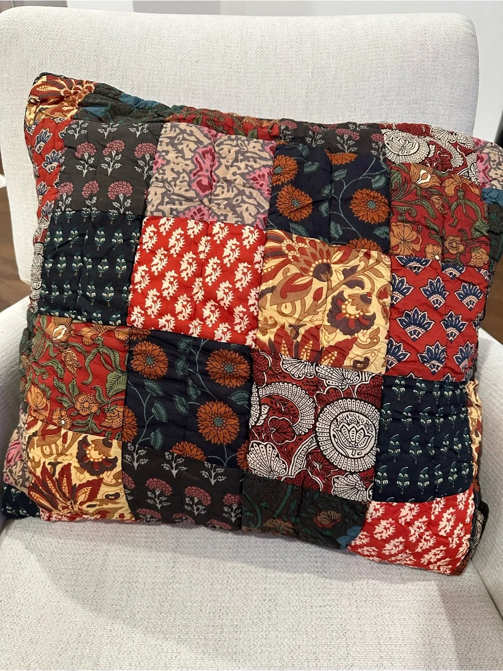 Pottery Barn Multi Color Quilted Euro Shams - Set of 2
